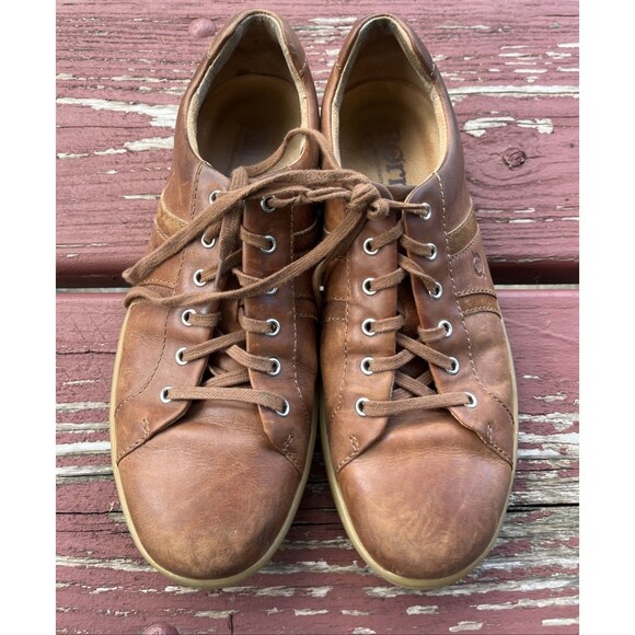 Born Other - BORN ASMUND Sneakers Men's Brown Leather Low Top Comfort Lace Up Style Size 10 M